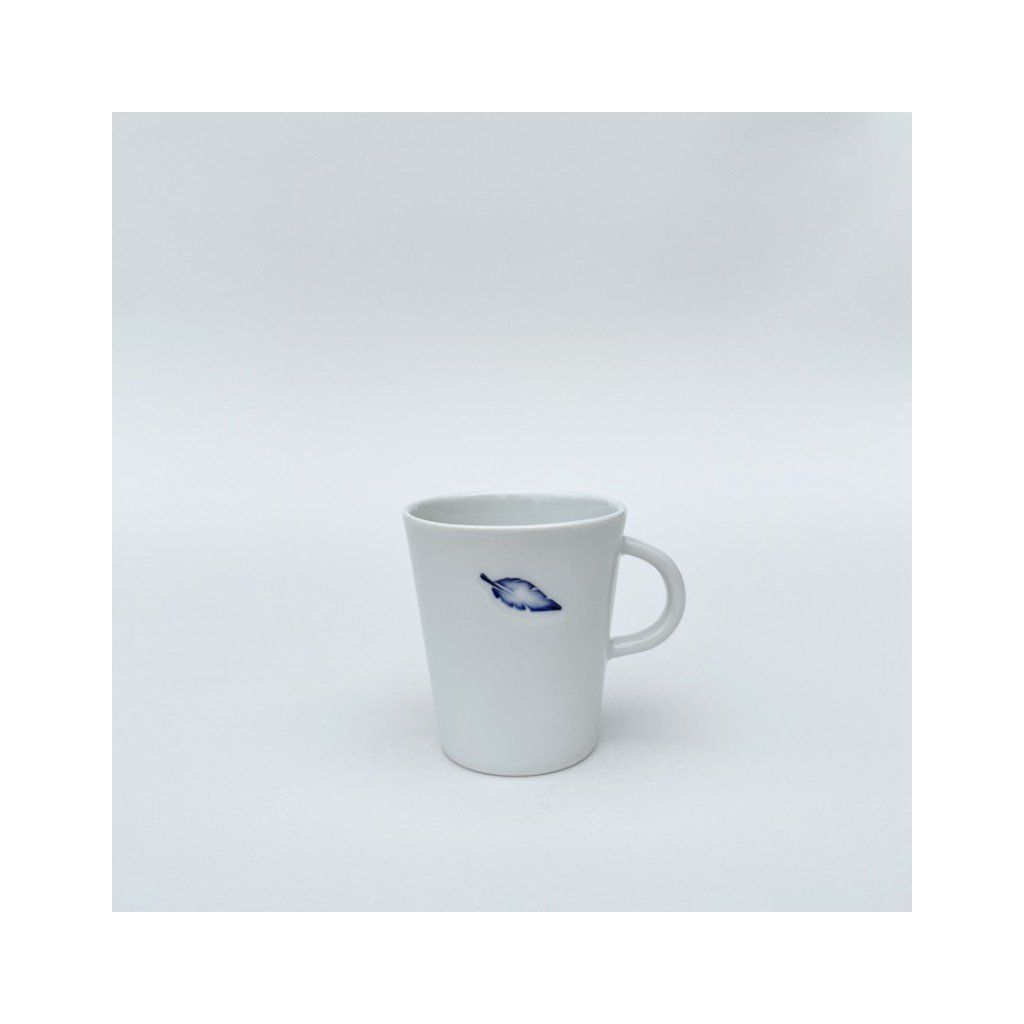 porcelanovy hrnicek obrazek listek 80ml
