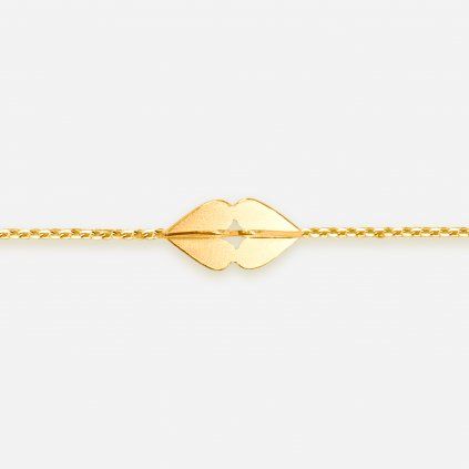 Náramek PIRK LIPS S GOLD DOX