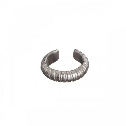 ear cuff printi stripes silver