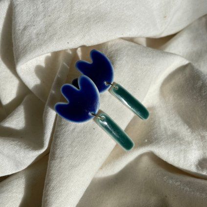 Náušnice Tulipány modré