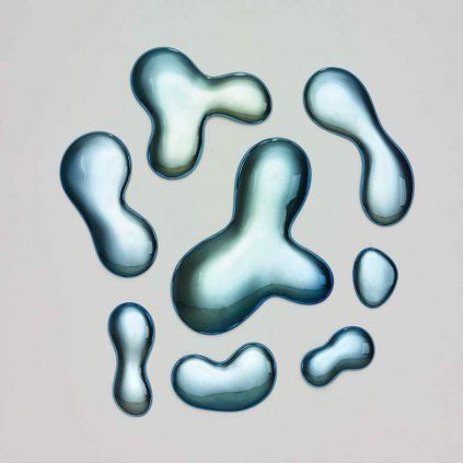 Drops 3D Wallpaper blue