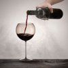 Bubble Glass Wine Set of 2 Pieces Smoke