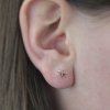 Náušnice PIRK ASYMETRISKÉ S,M S na těle