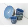 Mercury latté cup green stripes