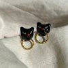 Náušnice Big Cats black