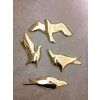 Birds 3D Wallpaper Gold