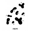 Drops 3D Wallpaper blue