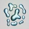 Drops 3D Wallpaper blue